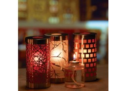 Jazz Red Candle Holder